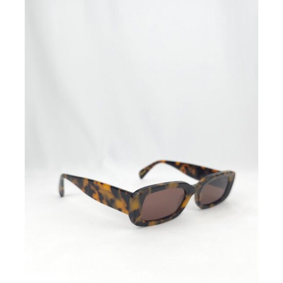 Madewell Baymont Square Sunglasses Brown Tortoise Multi Y2K Classic - Picture 3 of 13